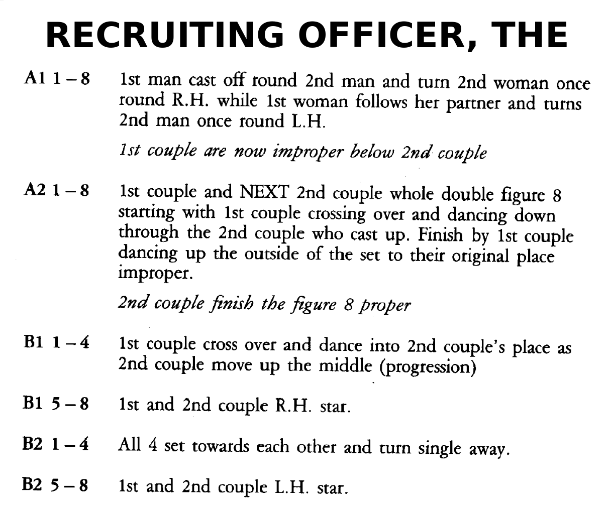 Recruiting Officer, The (dance)
